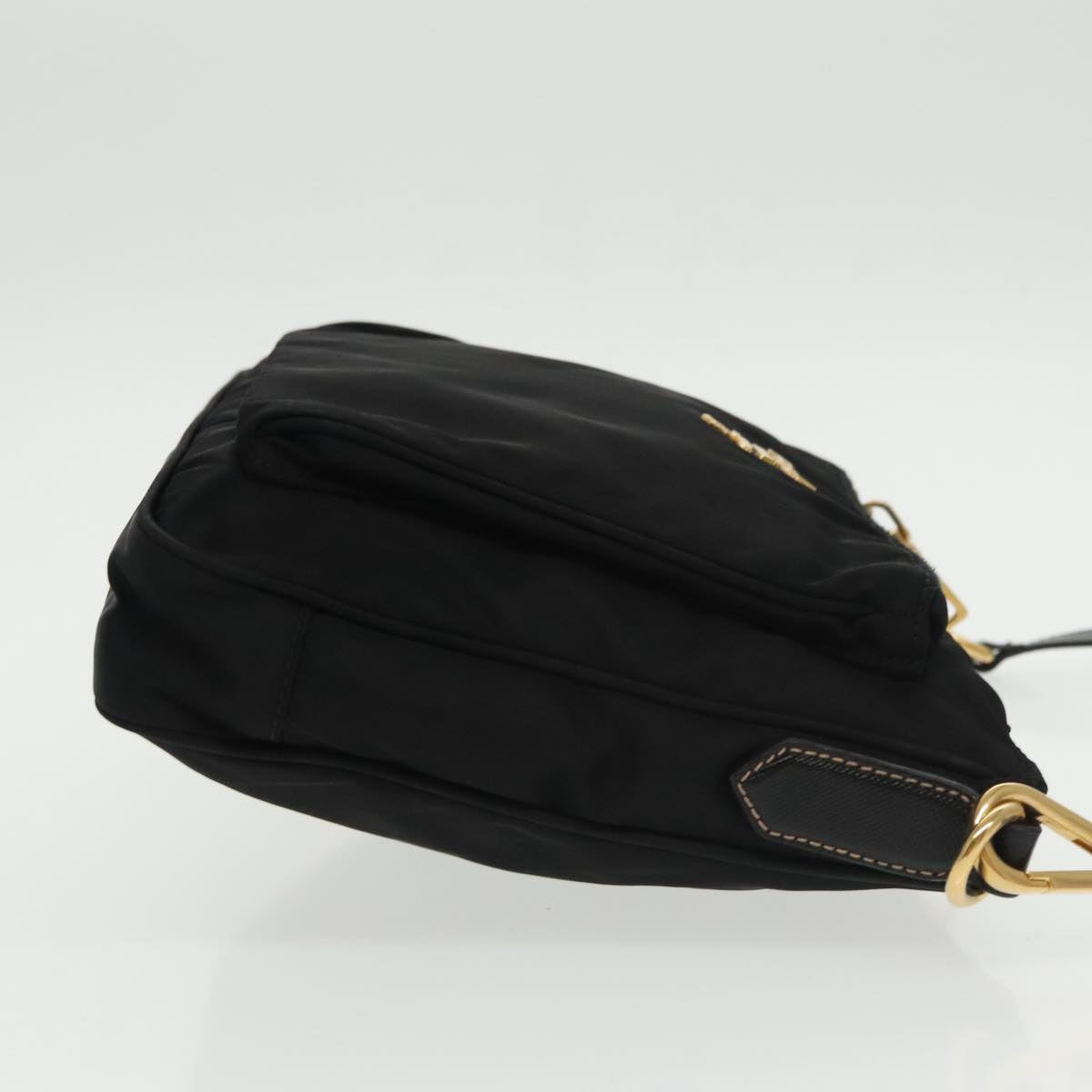 PRADA Shoulder Bag Nylon Black Auth ki5143