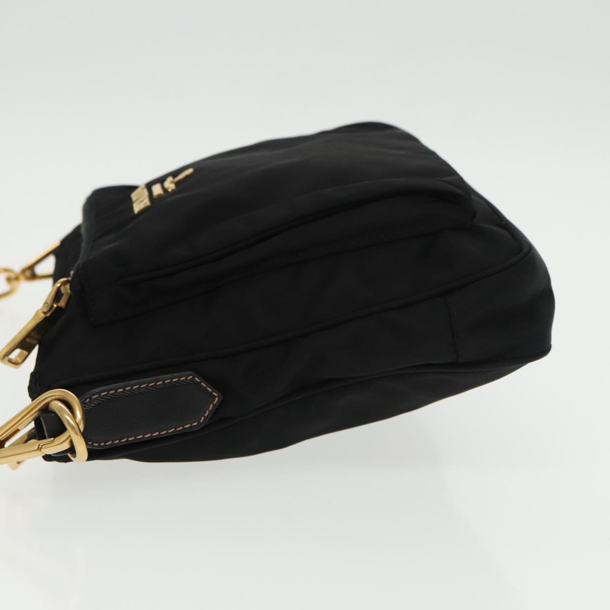 PRADA Shoulder Bag Nylon Black Auth ki5143