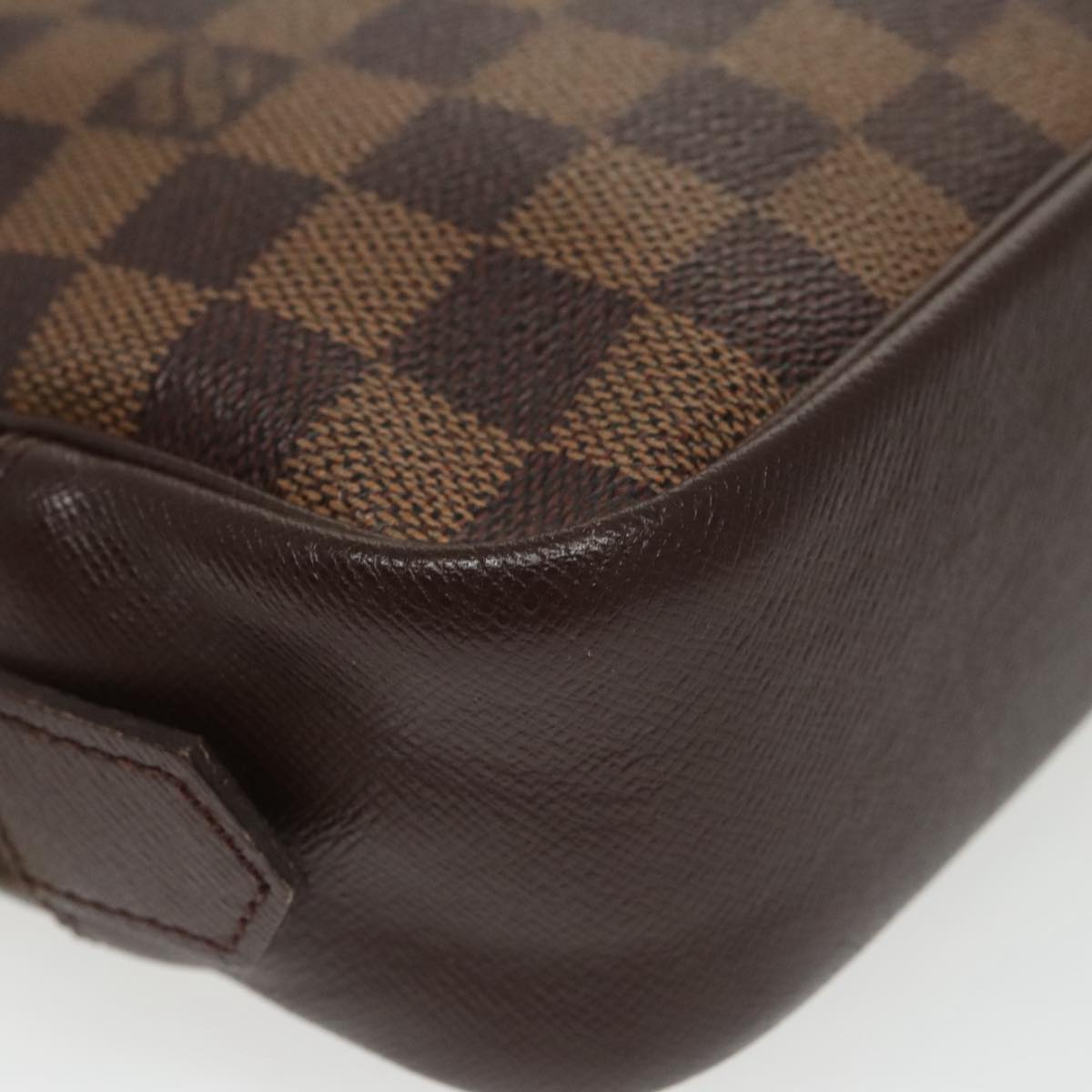 LOUIS VUITTON Damier Ebene Trousse Toilette 25 Clutch Bag N47624 LV Auth ki5144