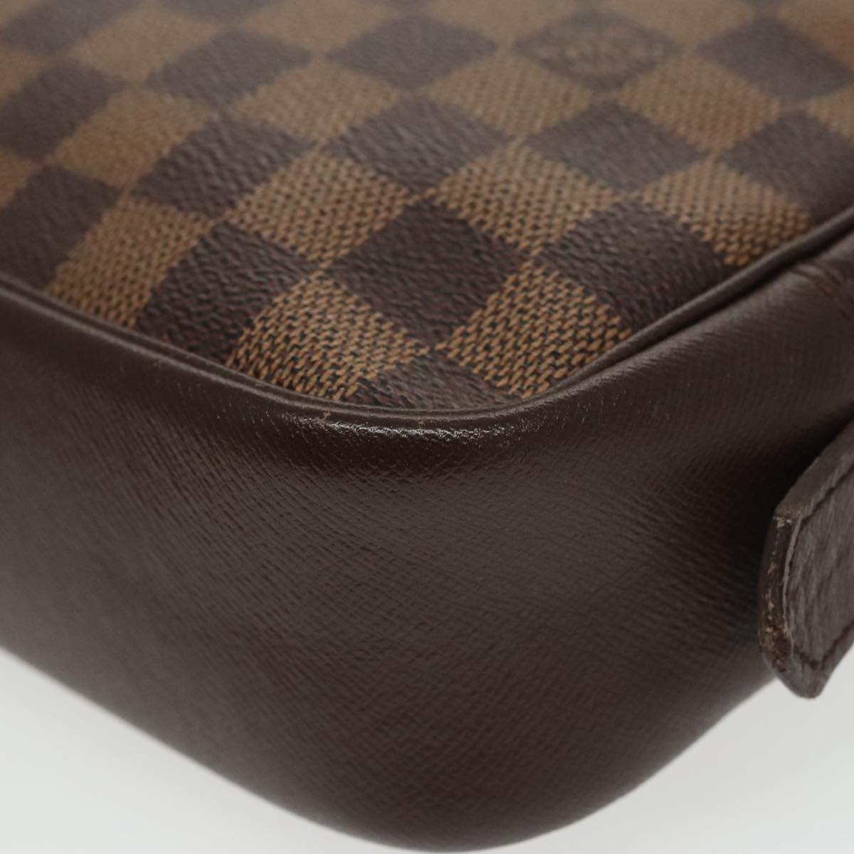 LOUIS VUITTON Damier Ebene Trousse Toilette 25 Clutch Bag N47624 LV Auth ki5144