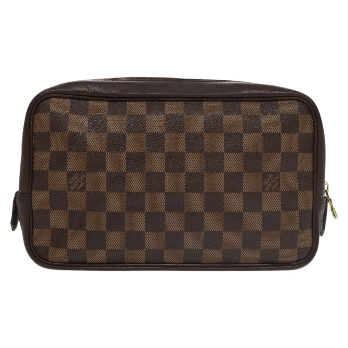 LOUIS VUITTON Damier Ebene Trousse Toilette 25 Clutch Bag N47624 LV Auth ki5144 - 0