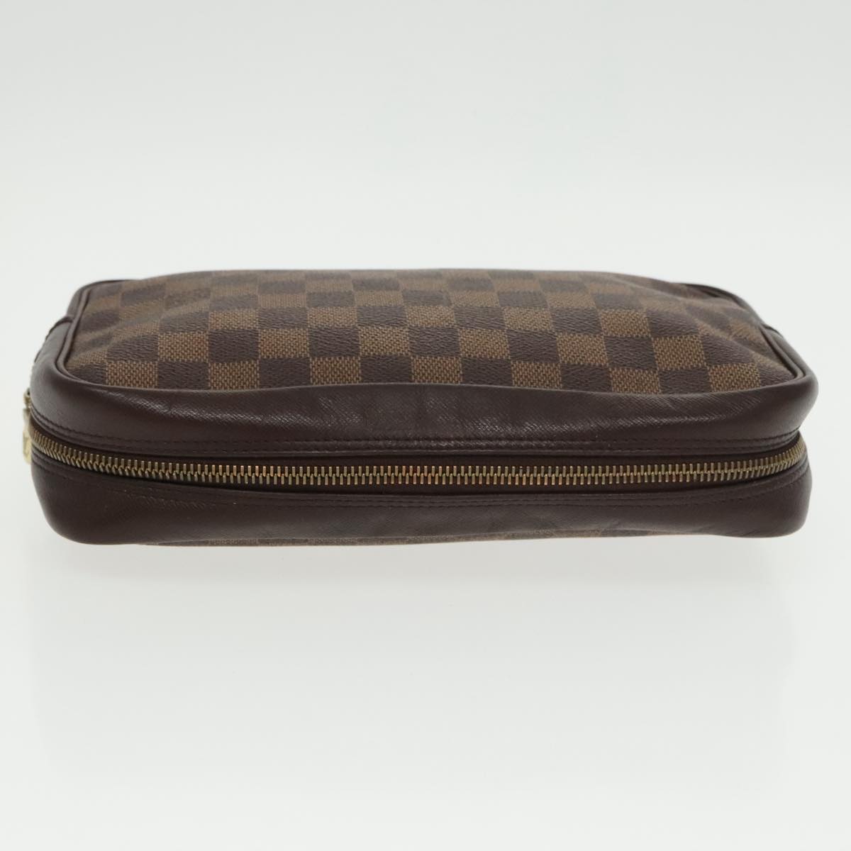 LOUIS VUITTON Damier Ebene Trousse Toilette 25 Clutch Bag N47624 LV Auth ki5144