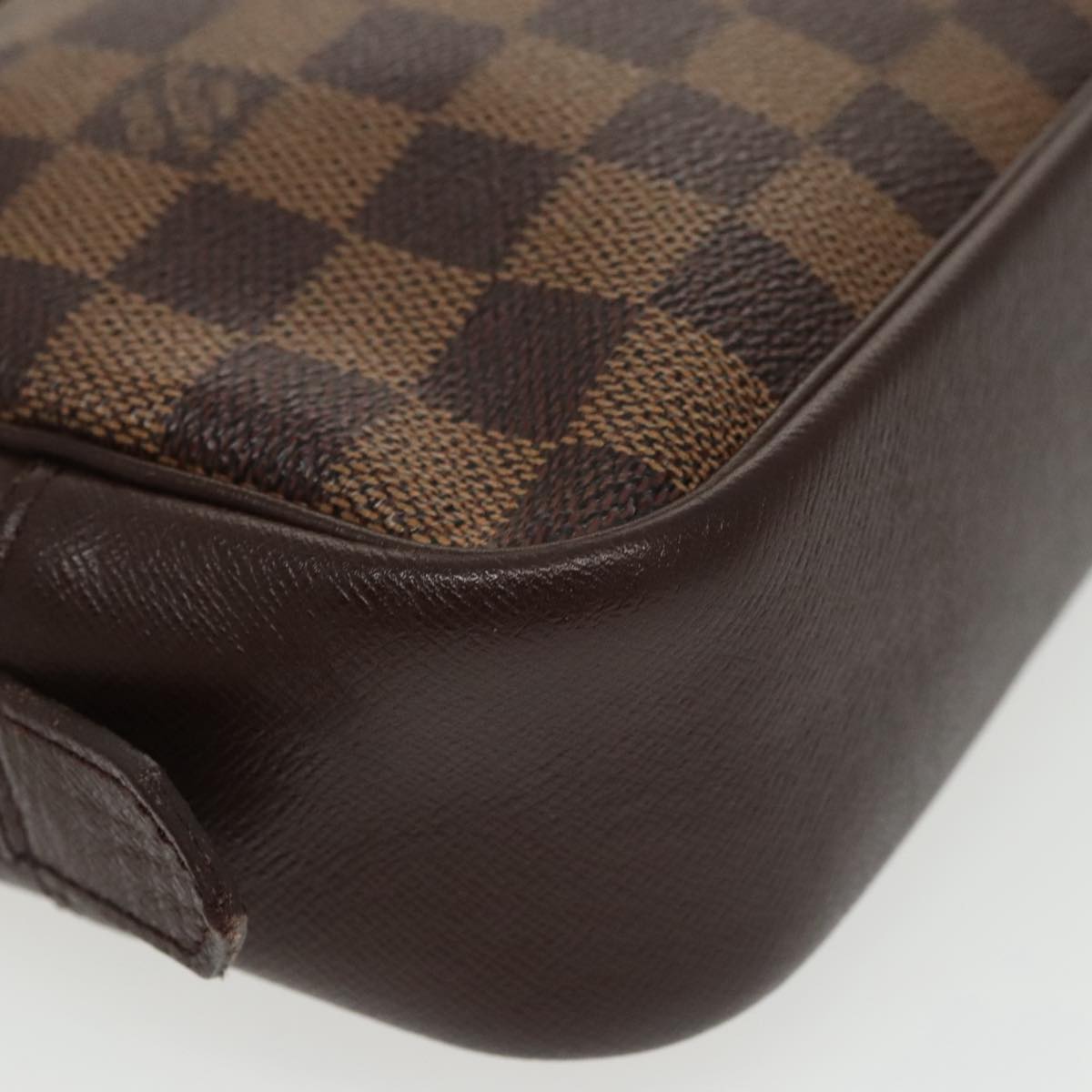 LOUIS VUITTON Damier Ebene Trousse Toilette 25 Clutch Bag N47624 LV Auth ki5144