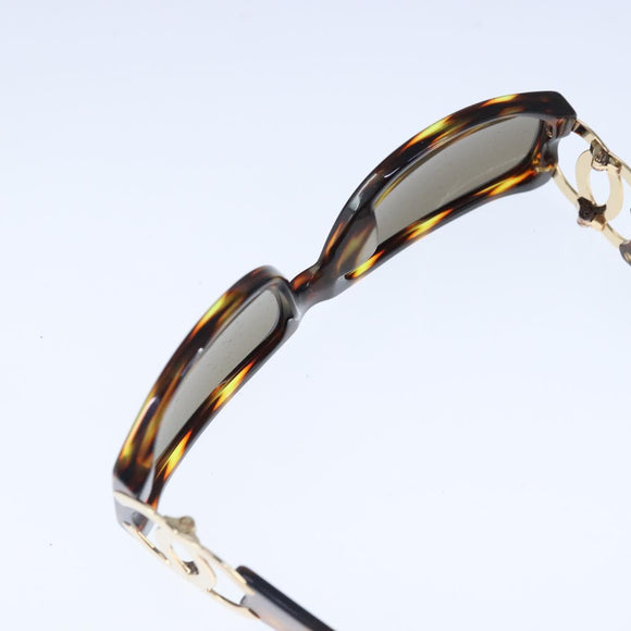 CHANEL Sunglasses plastic Brown CC Auth ki5159V