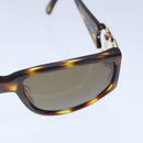 CHANEL Sunglasses plastic Brown CC Auth ki5159V-7
