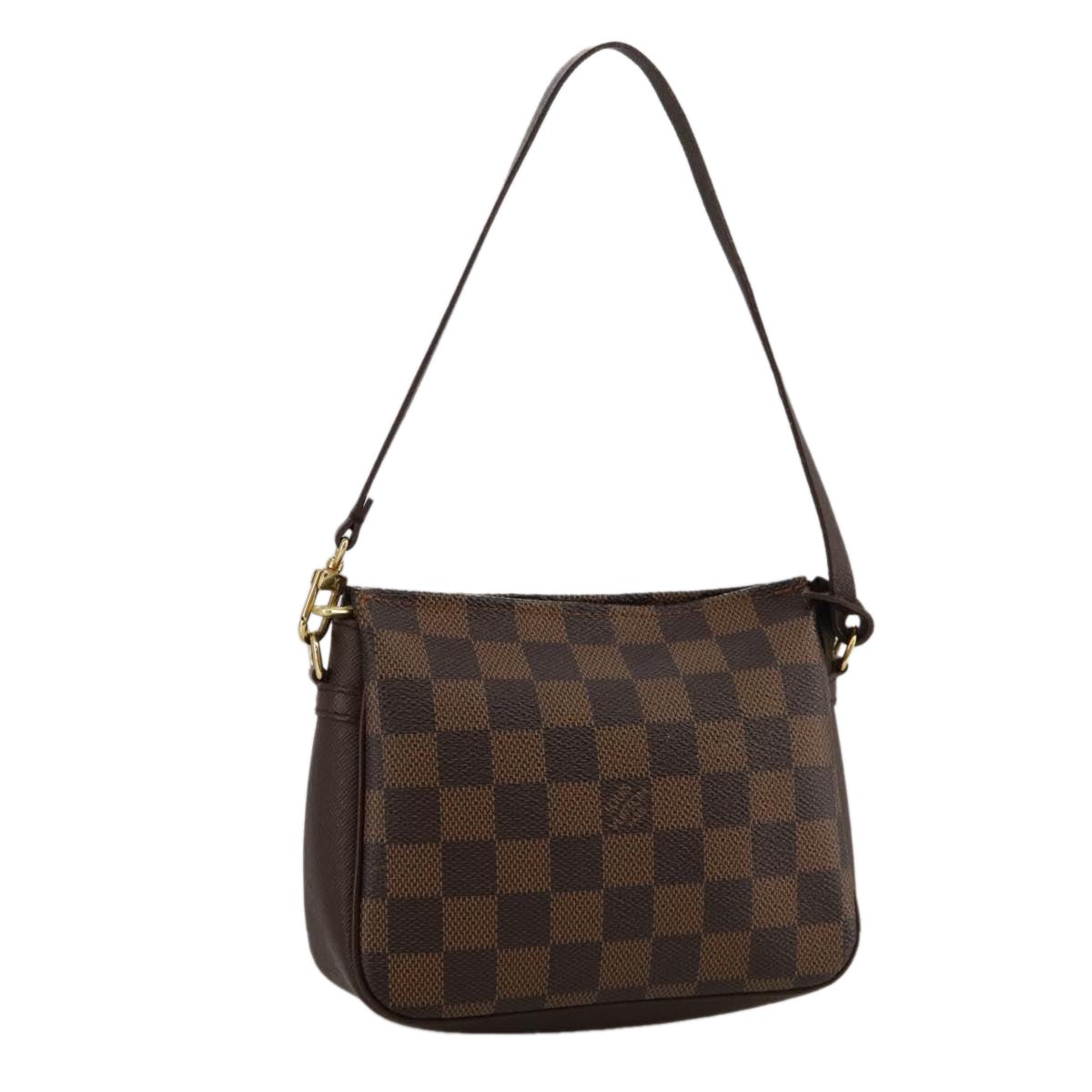 LOUIS VUITTON Damier Ebene Trousse Makeup Pouch N51982 LV Auth ki5220