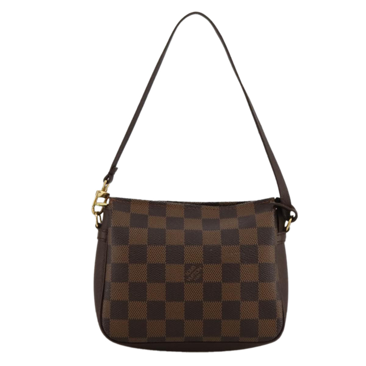 LOUIS VUITTON Damier Ebene Trousse Makeup Pouch N51982 LV Auth ki5220