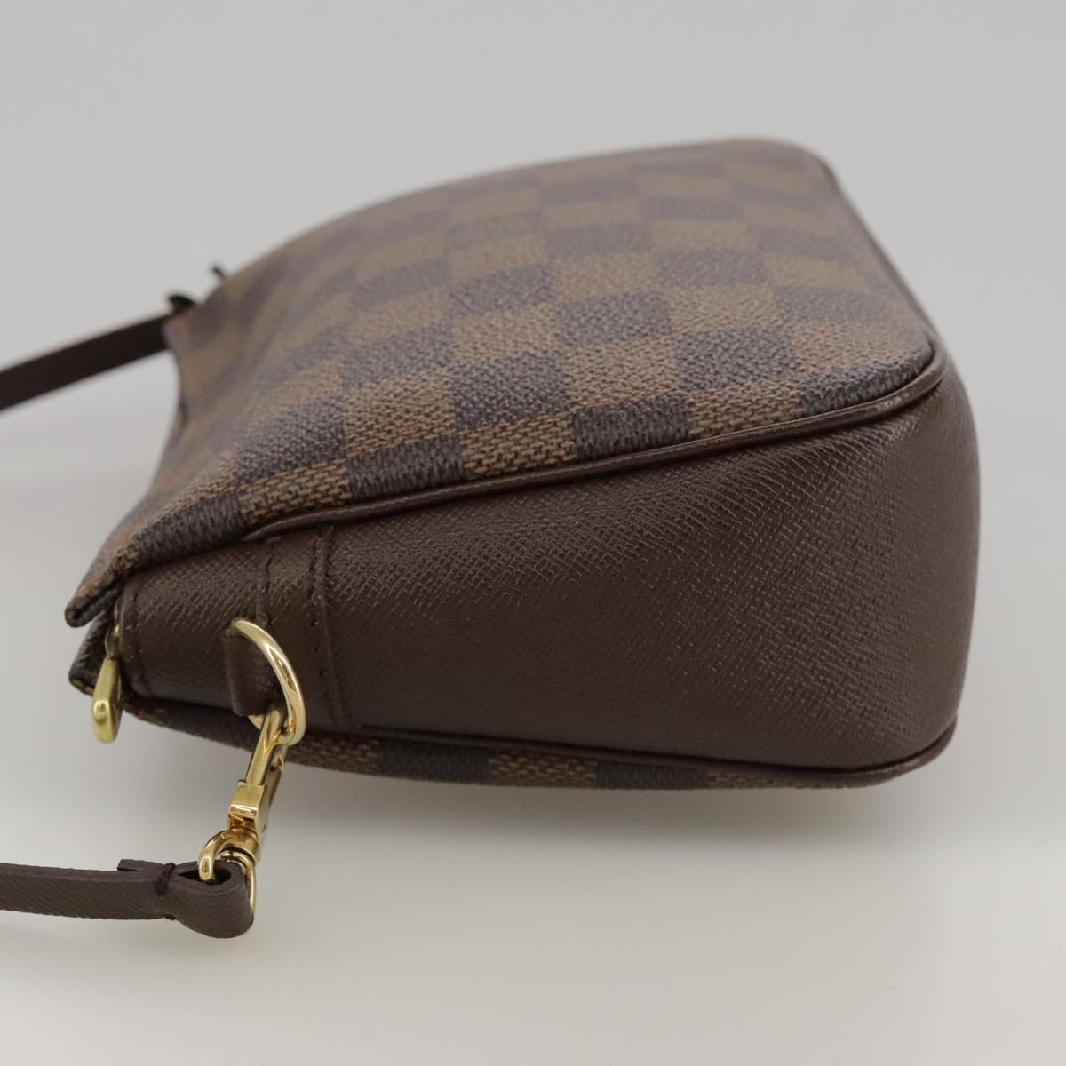 LOUIS VUITTON Damier Ebene Trousse Makeup Pouch N51982 LV Auth ki5220