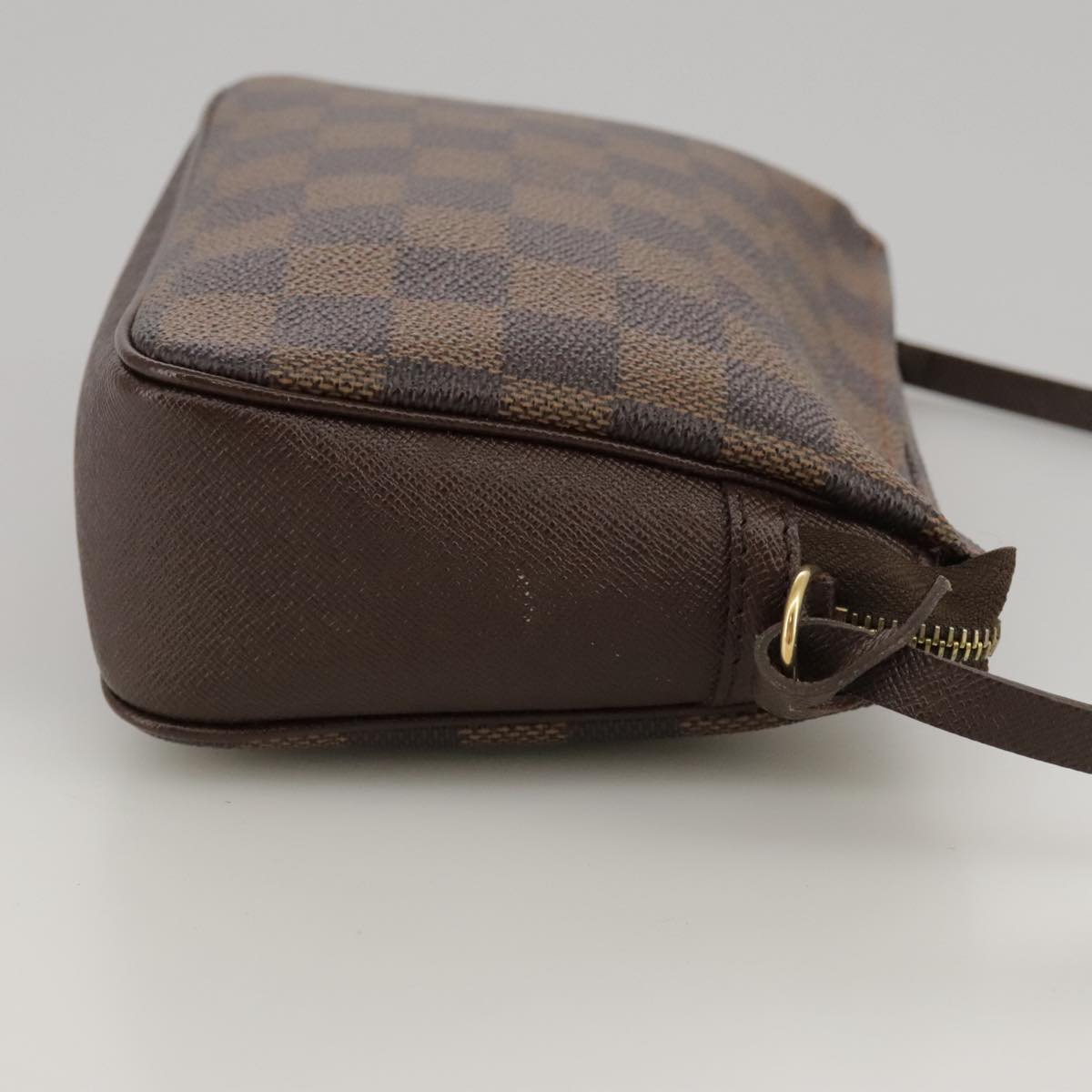 LOUIS VUITTON Damier Ebene Trousse Makeup Pouch N51982 LV Auth ki5220