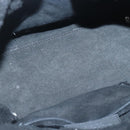 BALENCIAGA Hand Bag Suede 2way Black Silver 305572 Auth ki5224V-10