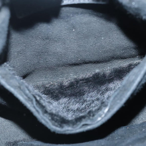 BALENCIAGA Hand Bag Suede 2way Black Silver 305572 Auth ki5224V