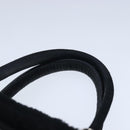 BALENCIAGA Hand Bag Suede 2way Black Silver 305572 Auth ki5224V-8