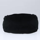 BALENCIAGA Hand Bag Suede 2way Black Silver 305572 Auth ki5224V-5