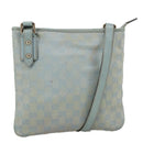 GUCCI GG Canvas Shoulder Bag Light Blue Gold 257246 Auth ki5234-1