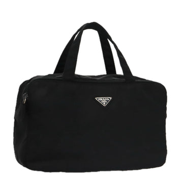 PRADA Hand Bag Nylon Black Auth ki5250