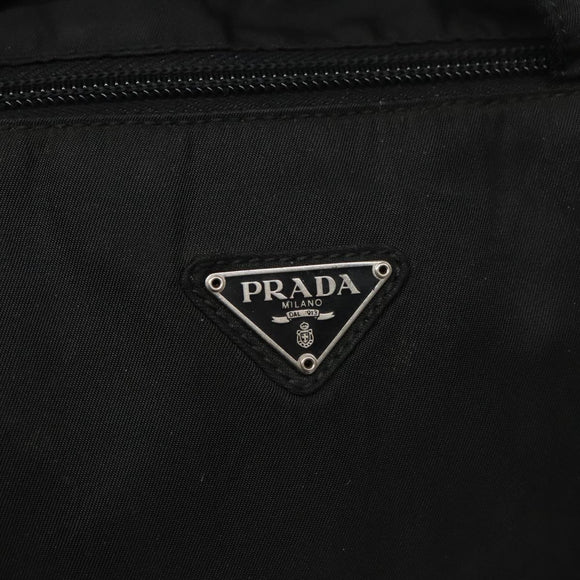 PRADA Hand Bag Nylon Black Auth ki5250