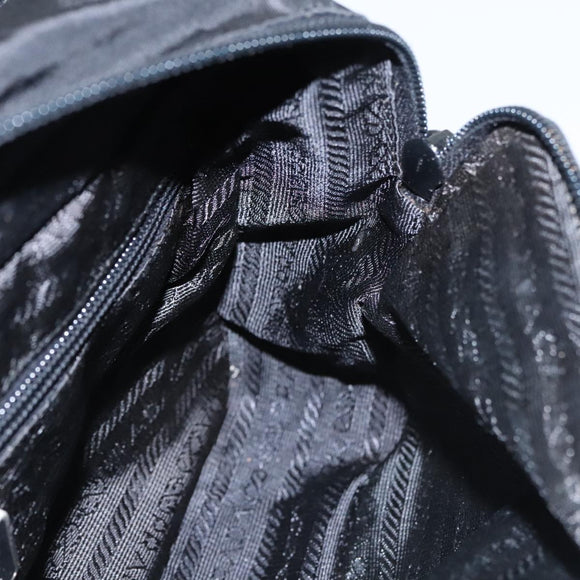 PRADA Hand Bag Nylon Black Auth ki5250