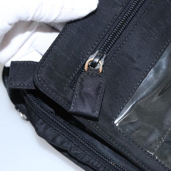 PRADA Hand Bag Nylon Black Auth ki5250