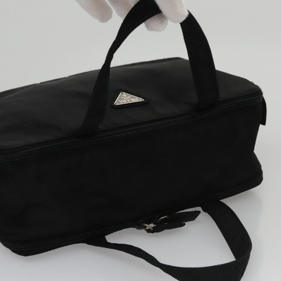 PRADA Hand Bag Nylon Black Auth ki5250