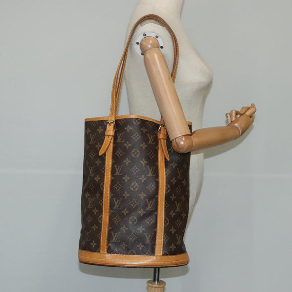 LOUIS VUITTON Monogram Bucket GM Shoulder Bag M42236 LV Auth ki5262