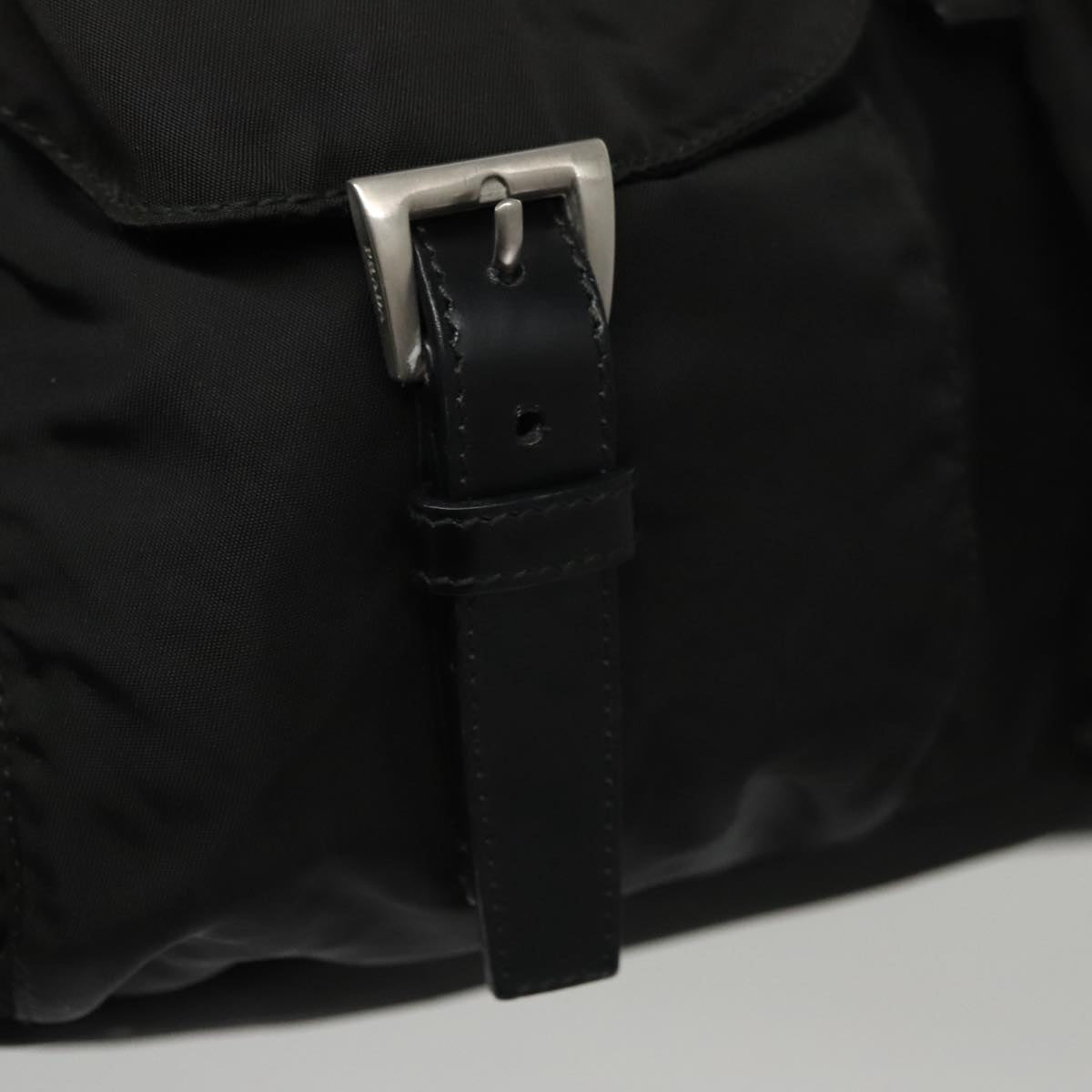 PRADA Backpack Nylon Black Auth ki5266