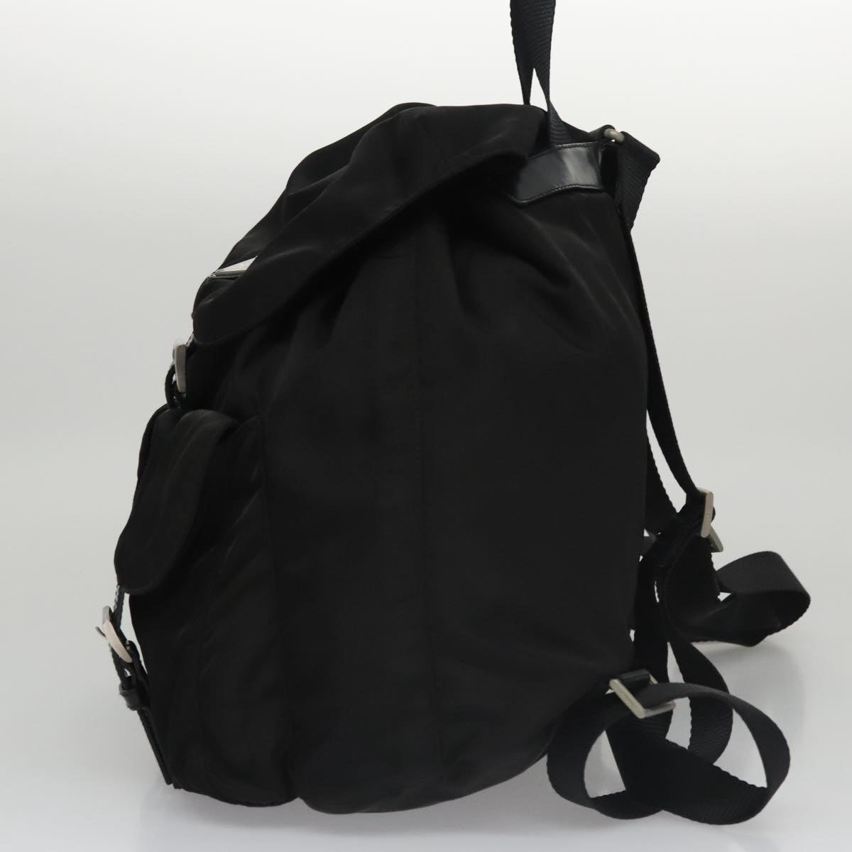 PRADA Backpack Nylon Black Auth ki5266