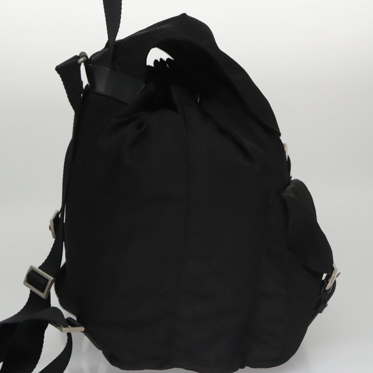 PRADA Backpack Nylon Black Auth ki5266