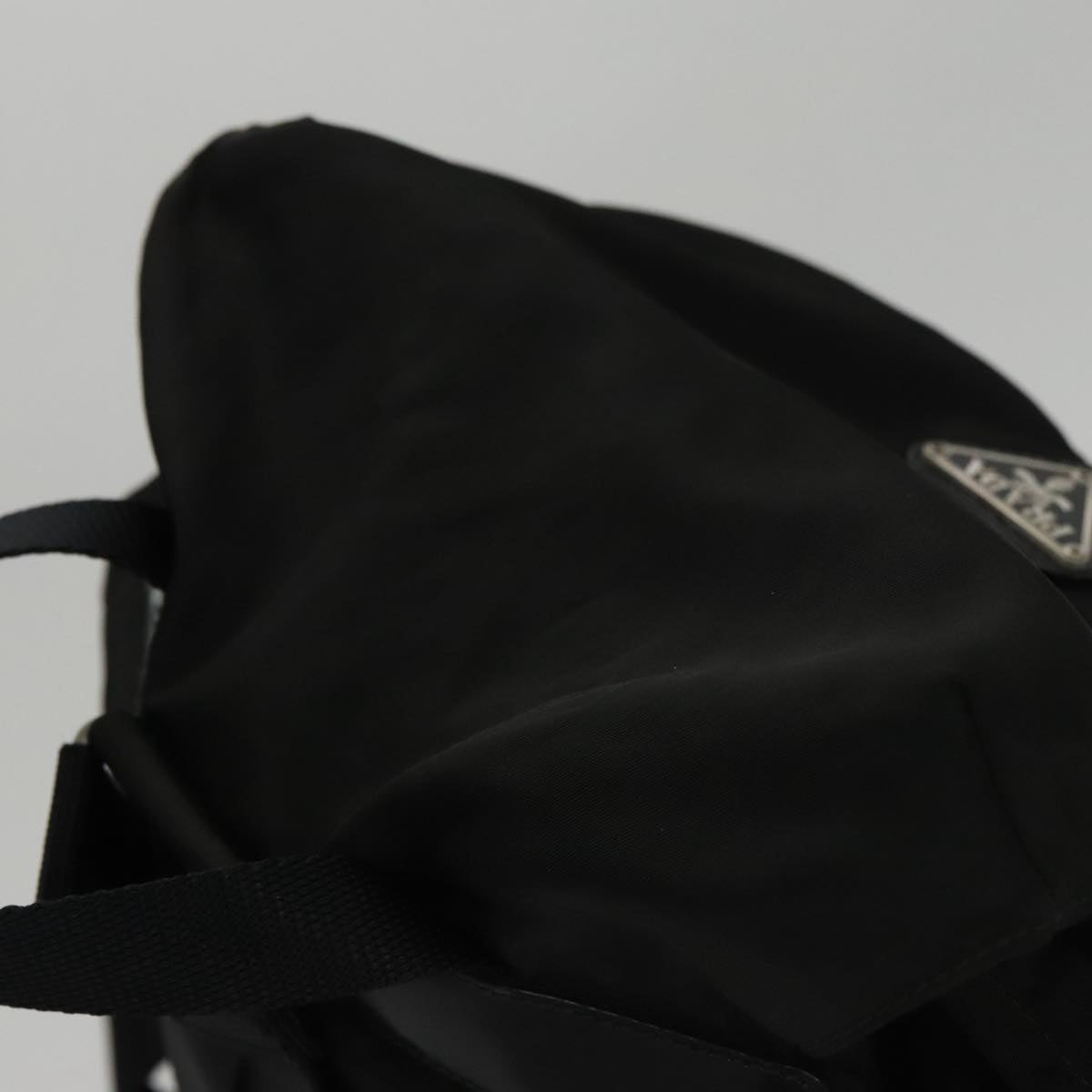 PRADA Backpack Nylon Black Auth ki5266