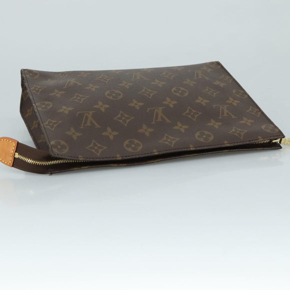 LOUIS VUITTON Monogram Poche Toilette 26 Pouch M47542 LV Auth ki5271