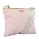 PRADA Shoulder Bag Nylon Pink Silver Auth ki5274-1