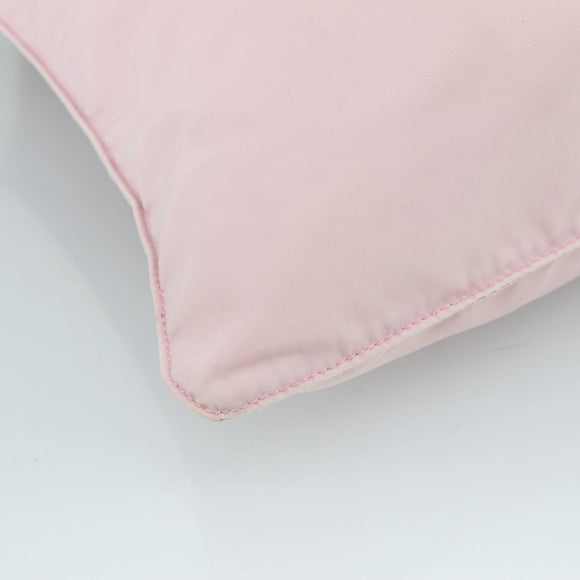 PRADA Shoulder Bag Nylon Pink Silver Auth ki5274