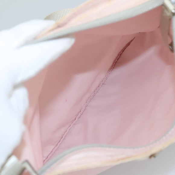 PRADA Shoulder Bag Nylon Pink Silver Auth ki5274