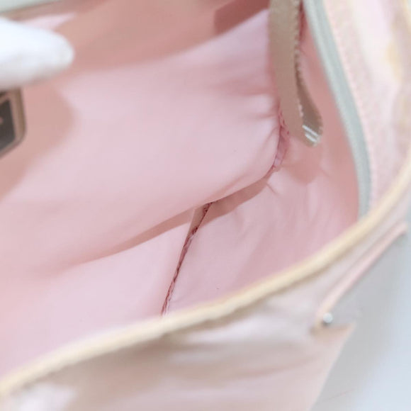 PRADA Shoulder Bag Nylon Pink Silver Auth ki5274