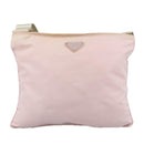 PRADA Shoulder Bag Nylon Pink Silver Auth ki5274-2