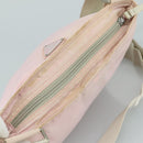 PRADA Shoulder Bag Nylon Pink Silver Auth ki5274-6