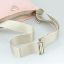PRADA Shoulder Bag Nylon Pink Silver Auth ki5274-7