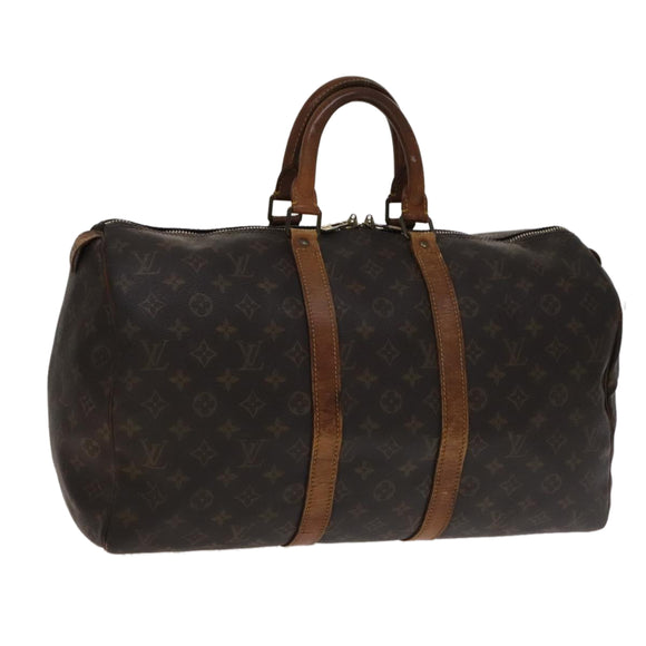 LOUIS VUITTON Monogram Keepall 45 Boston Bag M41428 LV Auth ki5283