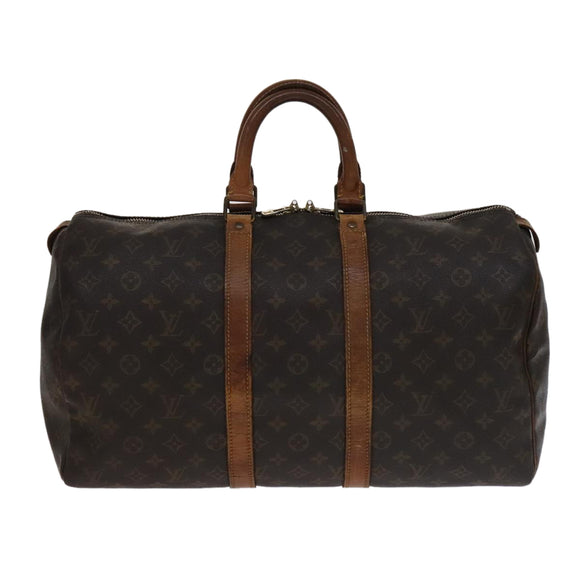 LOUIS VUITTON Monogram Keepall 45 Boston Bag M41428 LV Auth ki5283