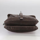 BOTTEGA VENETA INTRECCIATO Shoulder Bag Leather Brown Auth ki5284-5