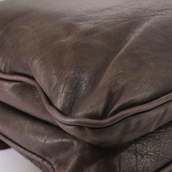 BOTTEGA VENETA INTRECCIATO Shoulder Bag Leather Brown Auth ki5284