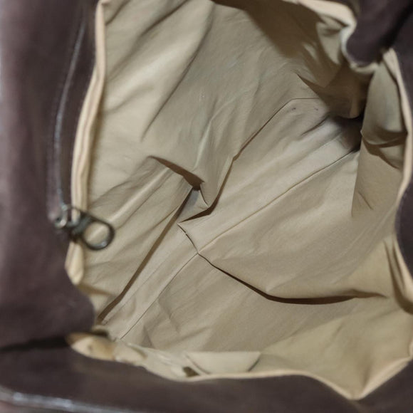 BOTTEGA VENETA INTRECCIATO Shoulder Bag Leather Brown Auth ki5284