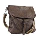 BOTTEGA VENETA INTRECCIATO Shoulder Bag Leather Brown Auth ki5284-1