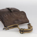 BOTTEGA VENETA INTRECCIATO Shoulder Bag Leather Brown Auth ki5284-7