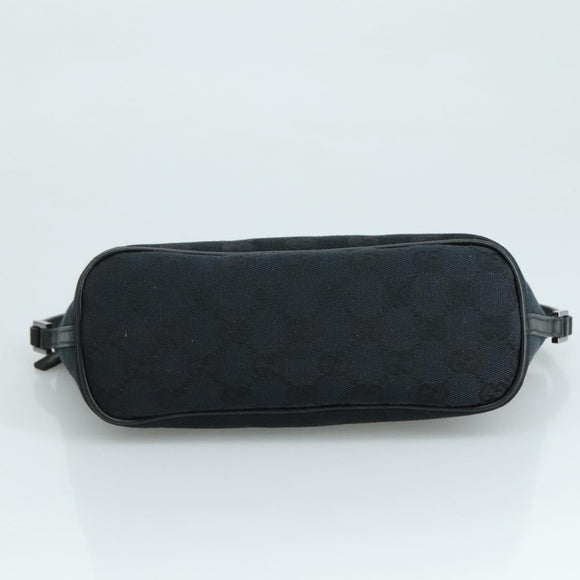 GUCCI GG Canvas Pouch Black 039 1103 Auth ki5319