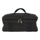 HERMES Vanity Her Line Cosmetic Pouch Canvas Gray Auth ki5324-2