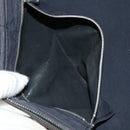 HERMES Vanity Her Line Cosmetic Pouch Canvas Gray Auth ki5324-21