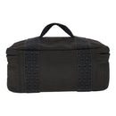 HERMES Vanity Her Line Cosmetic Pouch Canvas Gray Auth ki5324-3
