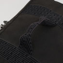 HERMES Vanity Her Line Cosmetic Pouch Canvas Gray Auth ki5324-7