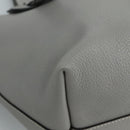 Chloe Darryl Tote Bag Leather Gray Gold Auth ki5336V-15