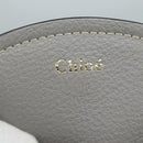Chloe Darryl Tote Bag Leather Gray Gold Auth ki5336V-18